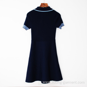 Women Short Sleeve Sport Style Casual Dress
